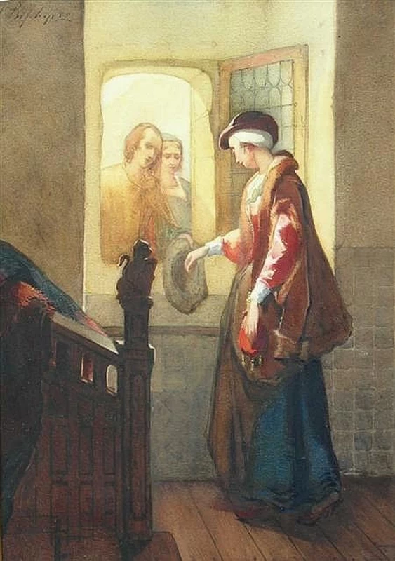 L'ULTIMO ADDIO DI MARIA REGINA DI SCOZIA - attribuito